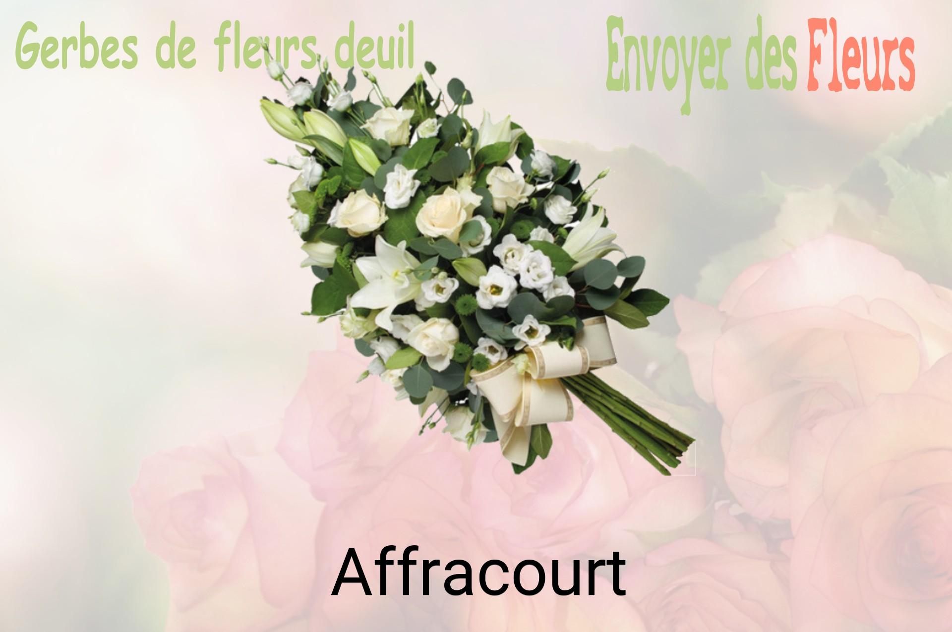 Gerbe de fleurs de deuil livrée à Affracourt